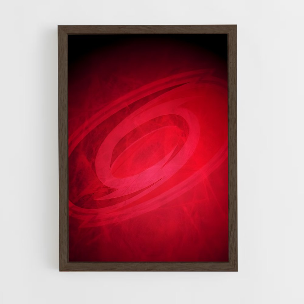 Poster Tourbillon Rouge – affiche Hockey sur glace (vue 5)